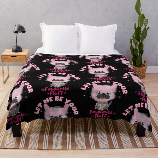Item preview, Cute Sweet French Bulldog Pink Watercolor Cotton Candy designed and sold by PinkPandaDesign.