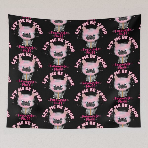 Item preview, Cute Sweet French Bulldog Pink Watercolor Cotton Candy designed and sold by PinkPandaDesign.