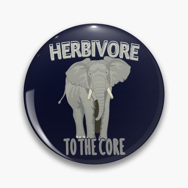 Item preview, Herbivore To The Core - Elephant - Go Vegan designed and sold by GreenSlate.