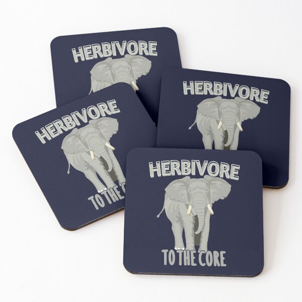 Item preview, Herbivore To The Core - Elephant - Go Vegan designed and sold by GreenSlate.