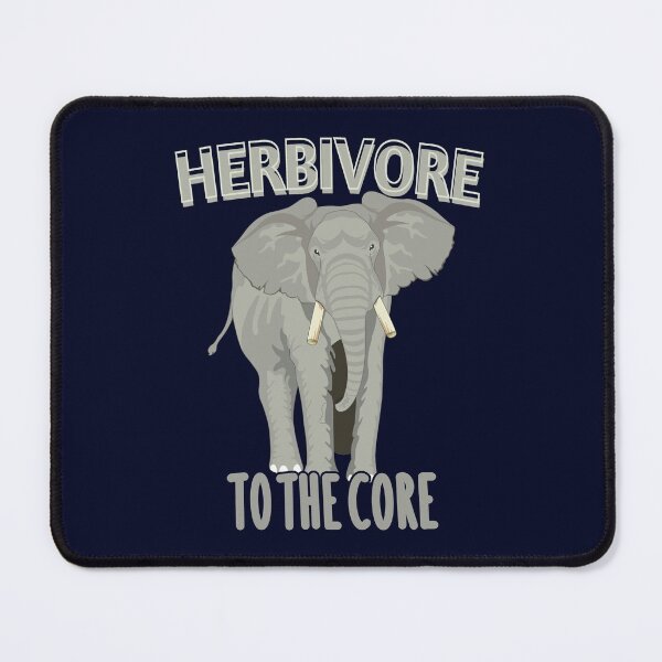 Item preview, Herbivore To The Core - Elephant - Go Vegan designed and sold by GreenSlate.
