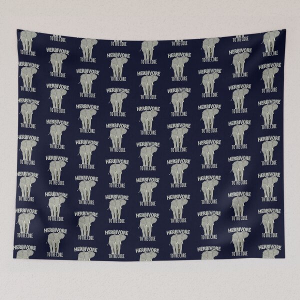 Item preview, Herbivore To The Core - Elephant - Go Vegan designed and sold by GreenSlate.