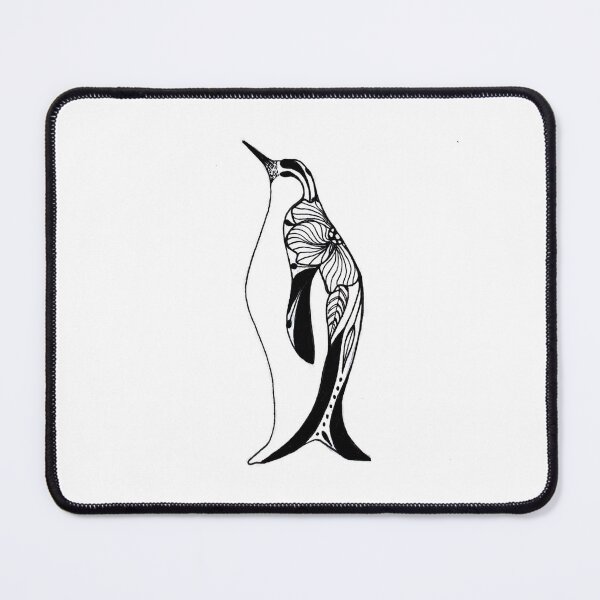 Item preview, penguin- floral designed and sold by pilarsart.