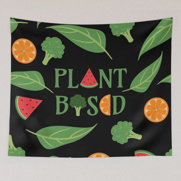 Item preview, Plant Based - Healthy Lifestyle Vegan Vegetarian Diet (Black) designed and sold by Ranggasme.