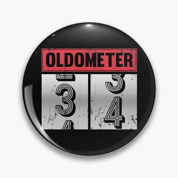 Item preview, Funny Oldometer For 34th Bday counting Years Old Birthday Gift  designed and sold by kindxinn.