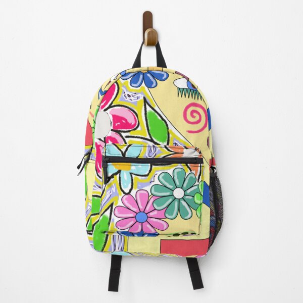 Item preview, Quirky Girl Bright Abstract Floral Art designed and sold by jantulov.