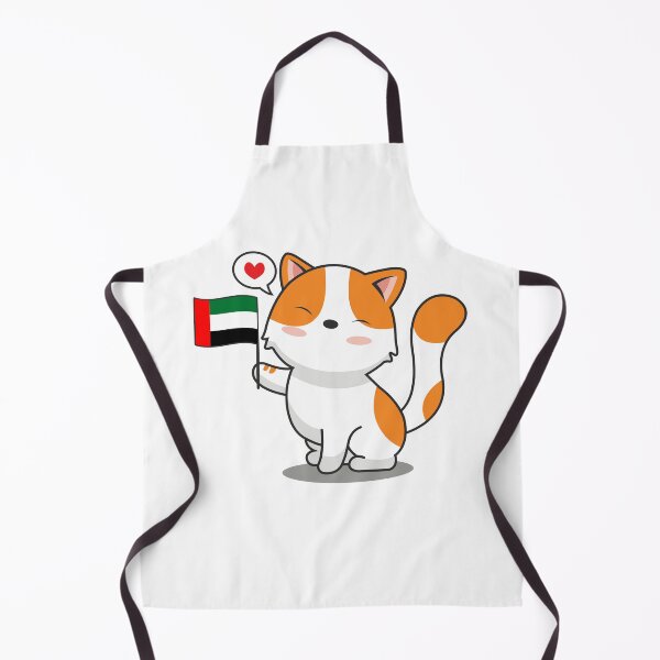 Item preview, Cute Cat Holding Uae Flag designed and sold by Luan Huynh.