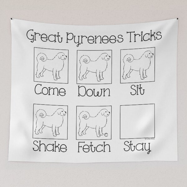Item preview, Great Pyrenees Tricks designed and sold by Chele Martines.
