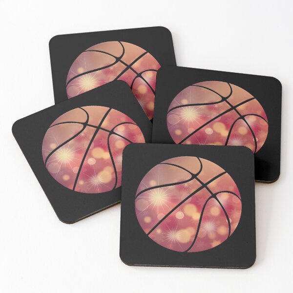 Item preview, Abstract Basketball Design - Motivational Sports - Red Christmas Stars designed and sold by Gaming x Sports.