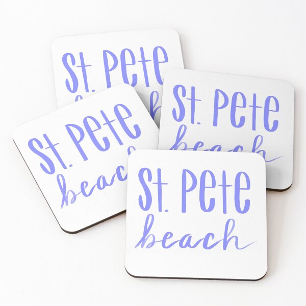 Item preview, St. Pete Beach Tpography of Beach of Florida designed and sold by Floridaseaside.