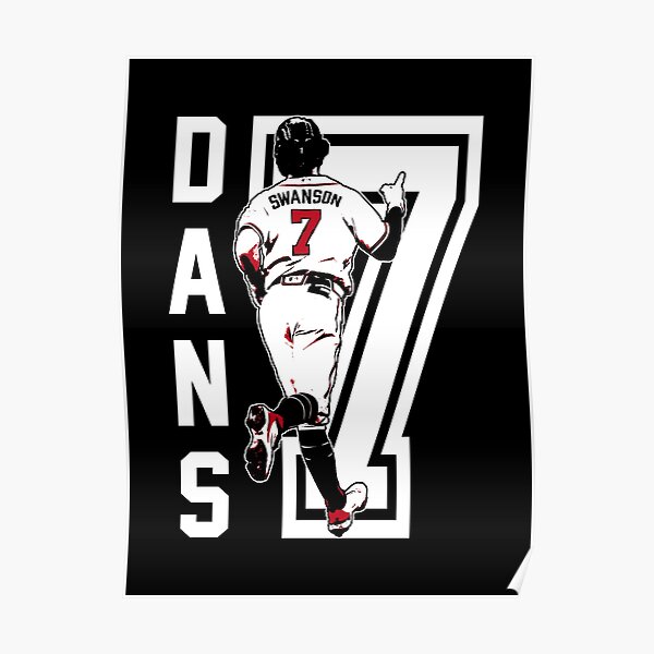  Dansby Swanson Baseball Playe91 Canvas Poster Bedroom Decor  Sports Landscape Office Room Decor Gift Unframe:24x36inch(60x90cm): Posters  & Prints