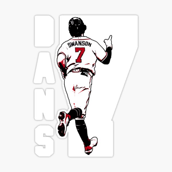 dansby swanson jersey Sticker for Sale by madisonsummey