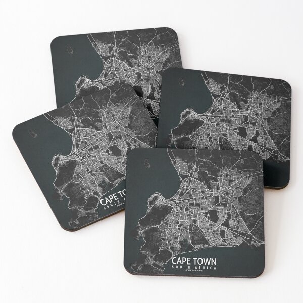 Item preview, Cape Town City Map of South Africa - Dark designed and sold by deMAP.
