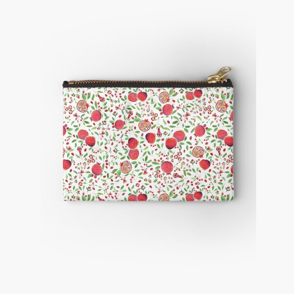 Item preview, Pomegranates on White Background by MarcyBrennanArt designed and sold by MarcyBrennanArt.