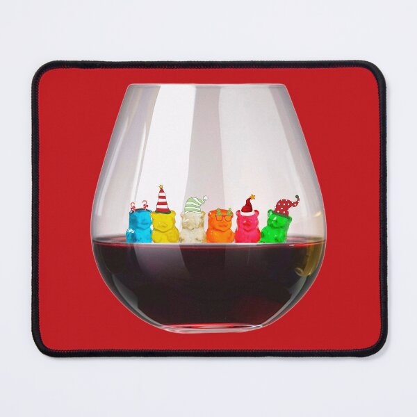 Item preview, Have a Jolly Gummy Bear Fine Wine Christmas - It's 5 o'clock Somewhere Cheers designed and sold by BunnyPanda0120.