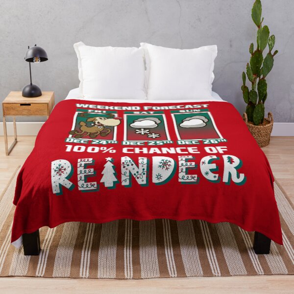 Item preview, Weekend Forecast - Chance of Reindeer - Santa's Pet designed and sold by Nemons.