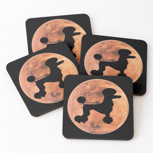 Item preview, poodle Dog Silhouette in Mars poodle lover gift designed and sold by alaechamlal.