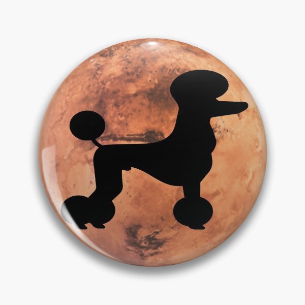 Item preview, poodle Dog Silhouette in Mars poodle lover gift designed and sold by alaechamlal.