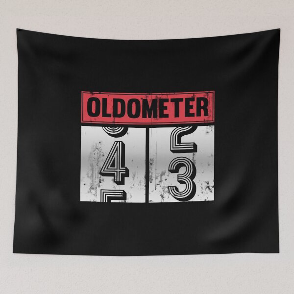 Item preview, Funny Oldometer For 43rd Bday counting Years Old Birthday Gift  designed and sold by kindxinn.