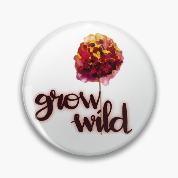Item preview, Grow Wild sticker with ink'd flower designed and sold by joy-doan.