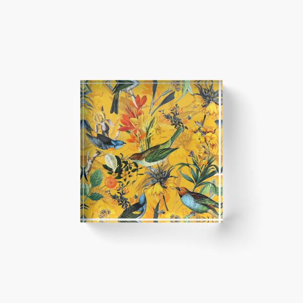 Item preview, Pierre Joseph Redoute vintage flowers and hummingbirds nostalgic Botanical Garden pattern Nightgarden designed and sold by UtArt.
