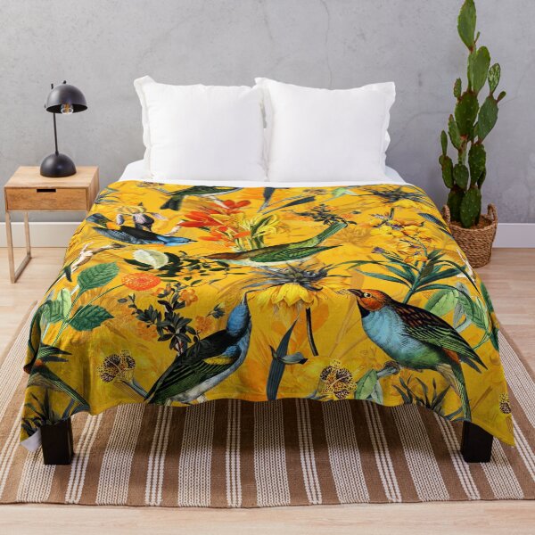 Item preview, Pierre Joseph Redoute vintage flowers and hummingbirds nostalgic Botanical Garden pattern Nightgarden designed and sold by UtArt.