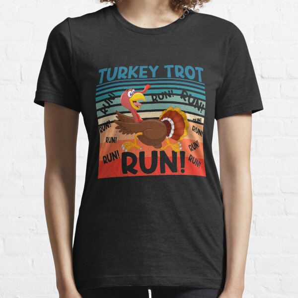 Item preview, Retro Vintage TURKEY TROT RUN! Funny Thanksgiving Turkey Trot Running designed and sold by PrintSun.