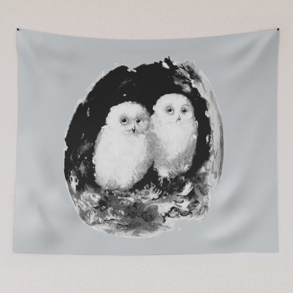 Item preview, Vintage Baby Snow Owls Picture designed and sold by Eklectikos.
