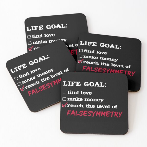 Item preview, Life goal - False Symmetry designed and sold by 2Girls1Shirt.