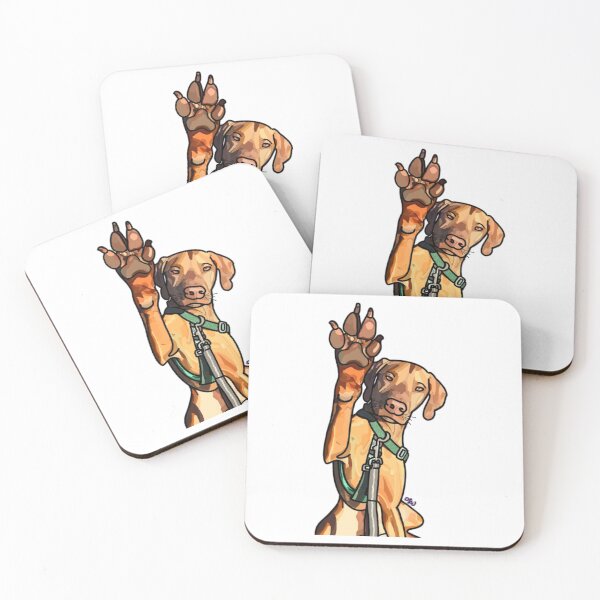 Artikelvorschau, Vizsla Original-Farbblock entworfen und verkauft von doodle-mittens.