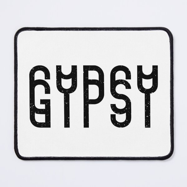 Item preview, Gypsy Elongated Typography designed and sold by Parag's Travel Shop.