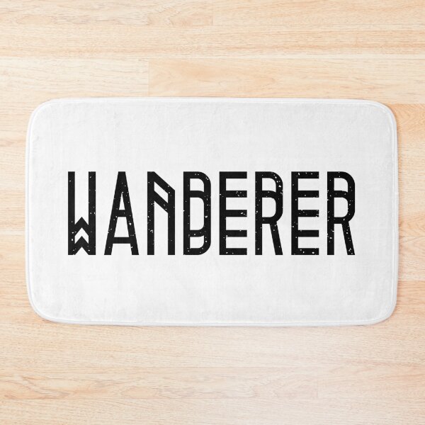 Item preview, Wanderer Elongated Typography designed and sold by Parag's Travel Shop.