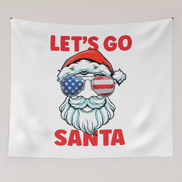 Item preview, American Flag Santa - Lets Go Santa - Christmas designed and sold by Meliafroggy.
