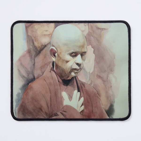 Item preview, Thich Nhat Hanh, Buddhist monk watercolor, Plum village designed and sold by Carlos Taylor.