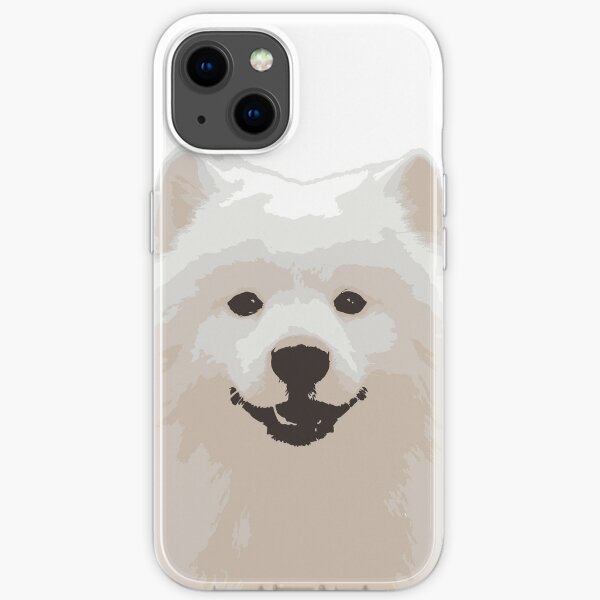 Fluffy White Japanese Samoyed Cute Dog  iPhone Soft Case