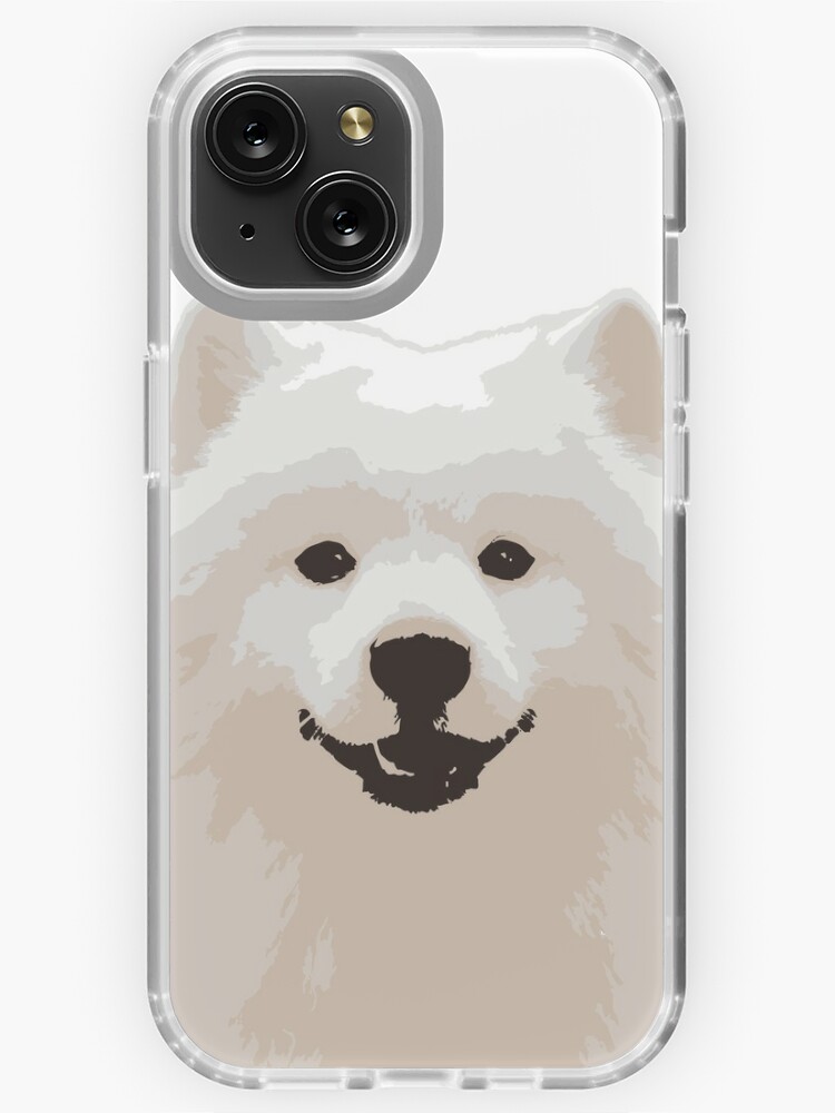 White Fluffy Dog iPhone Cases & Covers