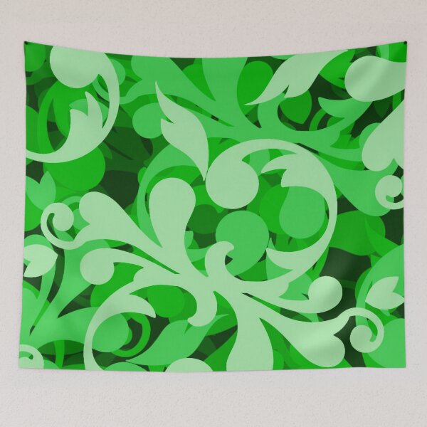 Item preview, Verdant Vines - Lush Green Floral Swirls Pattern designed and sold by DonneeCreations.