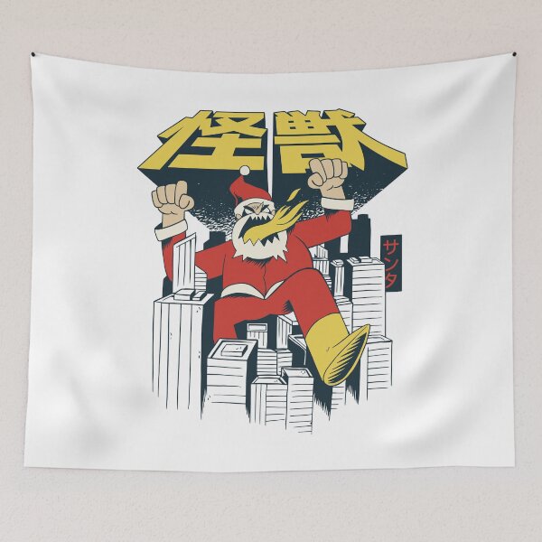 Item preview, Japanese Christmas Santa Monster designed and sold by Hoiho Adventure Shirts.
