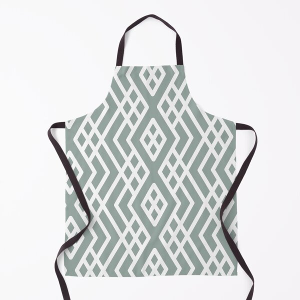 Item preview, Green and White Modern Shape Mosaic Pattern 3 Pairs Dulux 2022 Popular Colour Fresh Foliage - Color Trends designed and sold by ColorOfTheYears.
