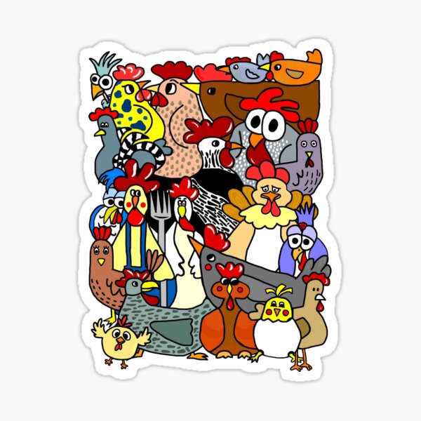 Item preview, Cartoon Chickens  designed and sold by imphavok.