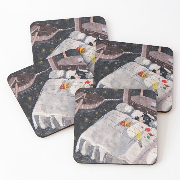 Item preview, Sleeping with cats designed and sold by kikihmzk.