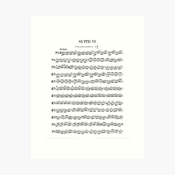 Aperçu de l'œuvre Bach Suite VI Prélude créée et vendue par bhconn.