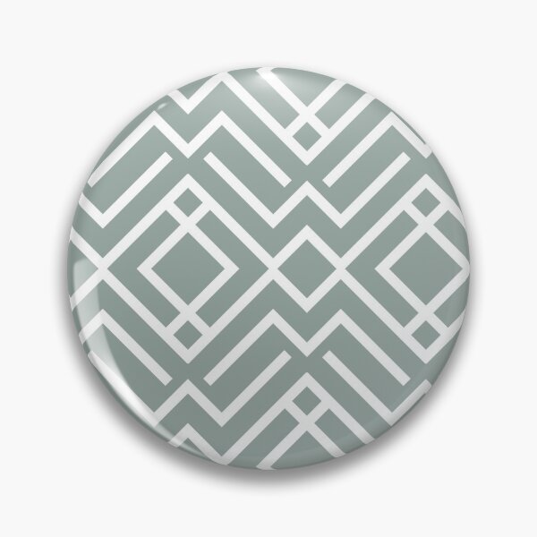 Item preview, Green and White Chevron Diamond Shape Pattern Pairs Dulux 2022 Popular Colour Fresh Foliage - Color Trends designed and sold by ColorOfTheYears.