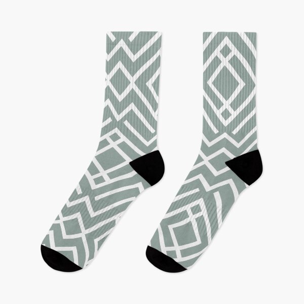 Item preview, Green and White Chevron Diamond Shape Pattern Pairs Dulux 2022 Popular Colour Fresh Foliage - Color Trends designed and sold by ColorOfTheYears.