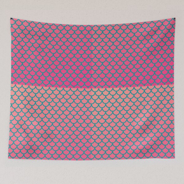 Item preview, Pink and Blue Mermaid Scales designed and sold by IslandDrip.