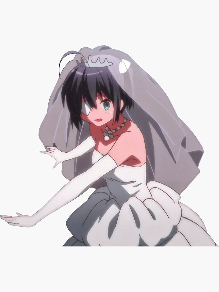 Rikka wedding dress defense pose