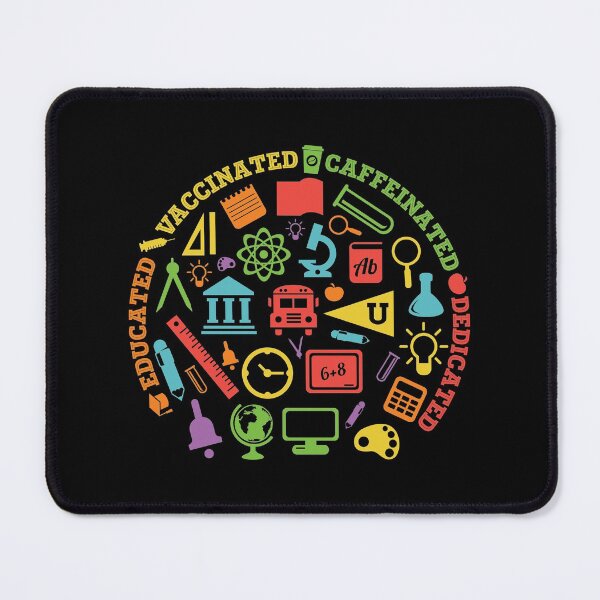 Item preview, Educated Vaccinated Caffeinated Dedicated - Trendy Back To School Design For Students and Teachers designed and sold by Prince - Bestseller ★★★★★.