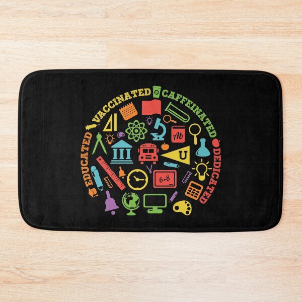Item preview, Educated Vaccinated Caffeinated Dedicated - Trendy Back To School Design For Students and Teachers designed and sold by Prince - Bestseller ★★★★★.