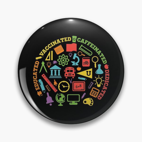 Item preview, Educated Vaccinated Caffeinated Dedicated - Trendy Back To School Design For Students and Teachers designed and sold by Prince - Bestseller ★★★★★.