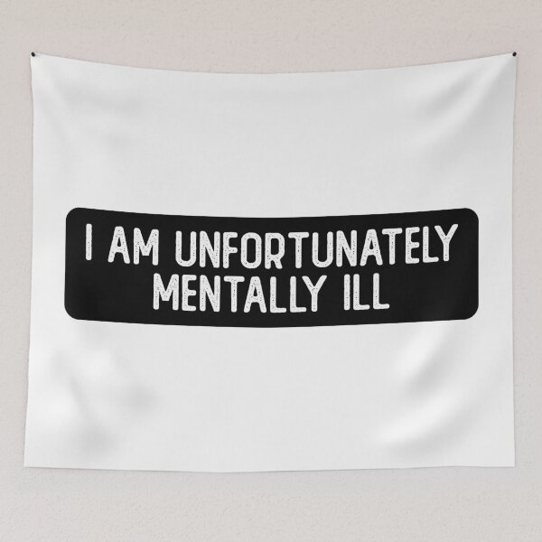 Item preview, I Am Unfortunately Mentally ill Cool Biker designed and sold by Sour Soul.